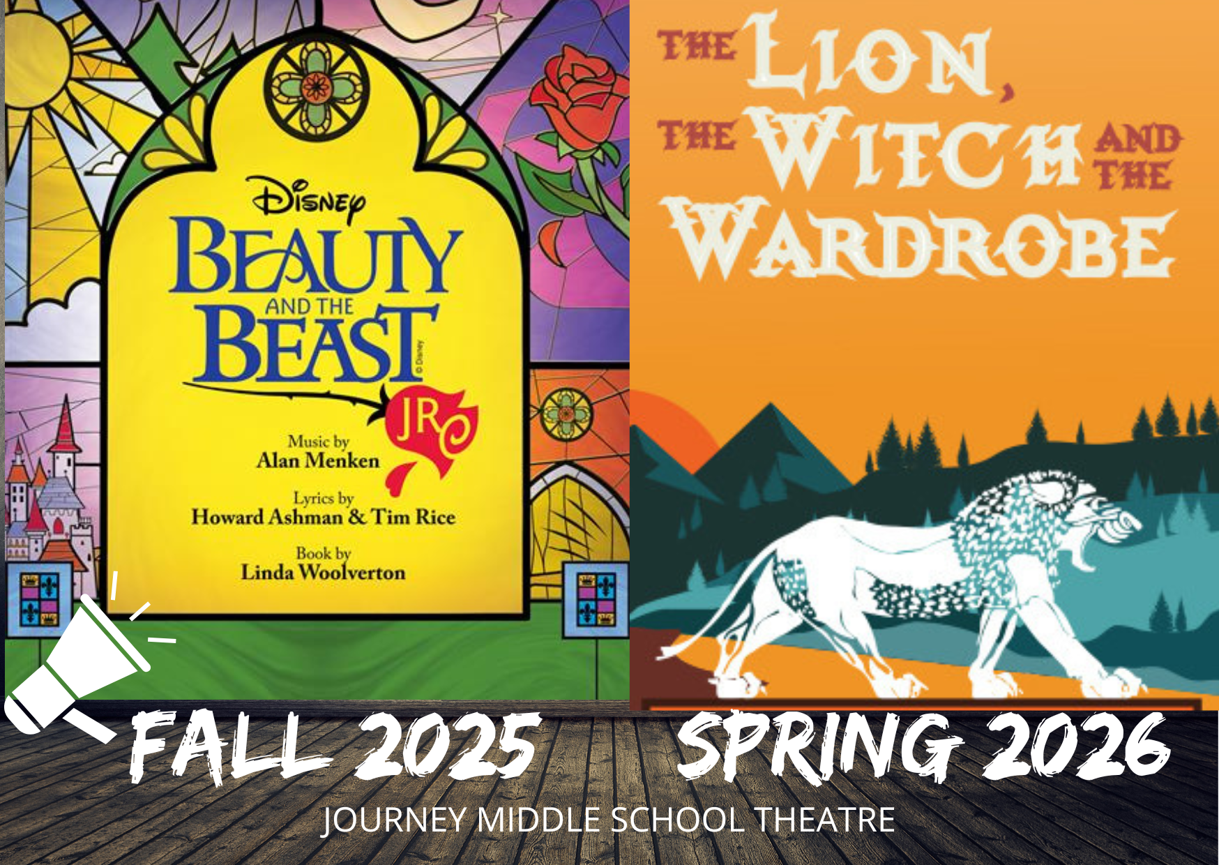 Journey Middle School Theatre presents Beauty and the Beast - sponsorships